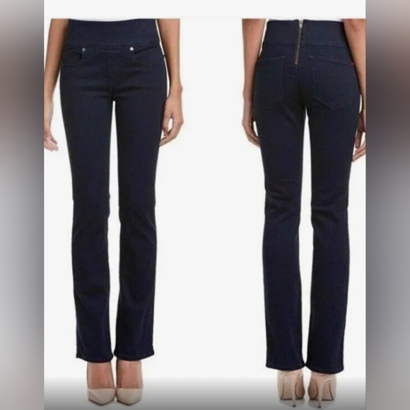 SPANX Women's High Rise Jeans - Dark Blue - Picture 1 of 13